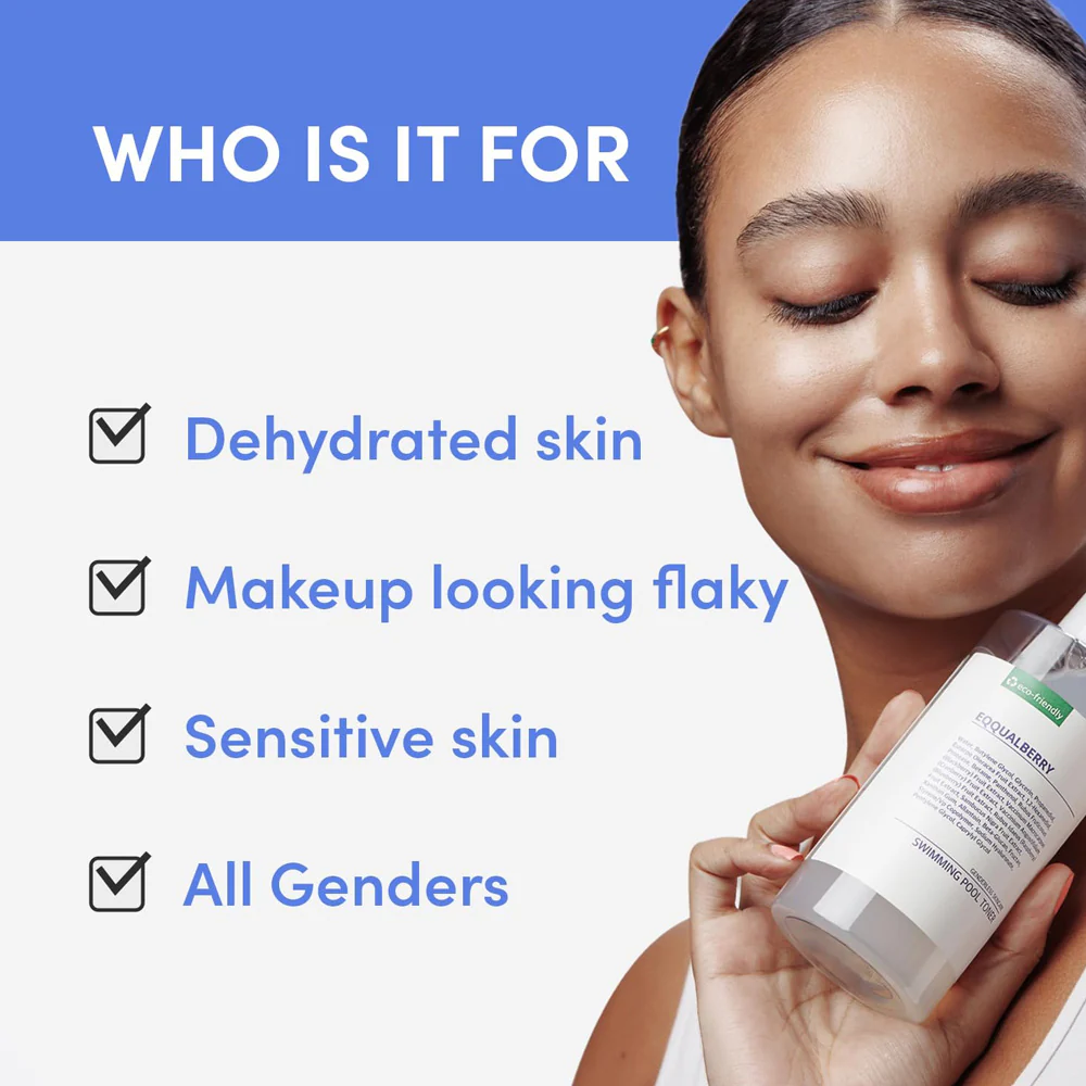 EQQUALBERRY Swimming Pool Daily Facial Toner
