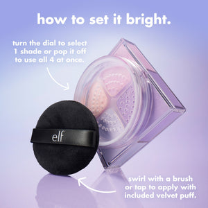 Elf Set It Bright Powder Quad ELF Cosmetics