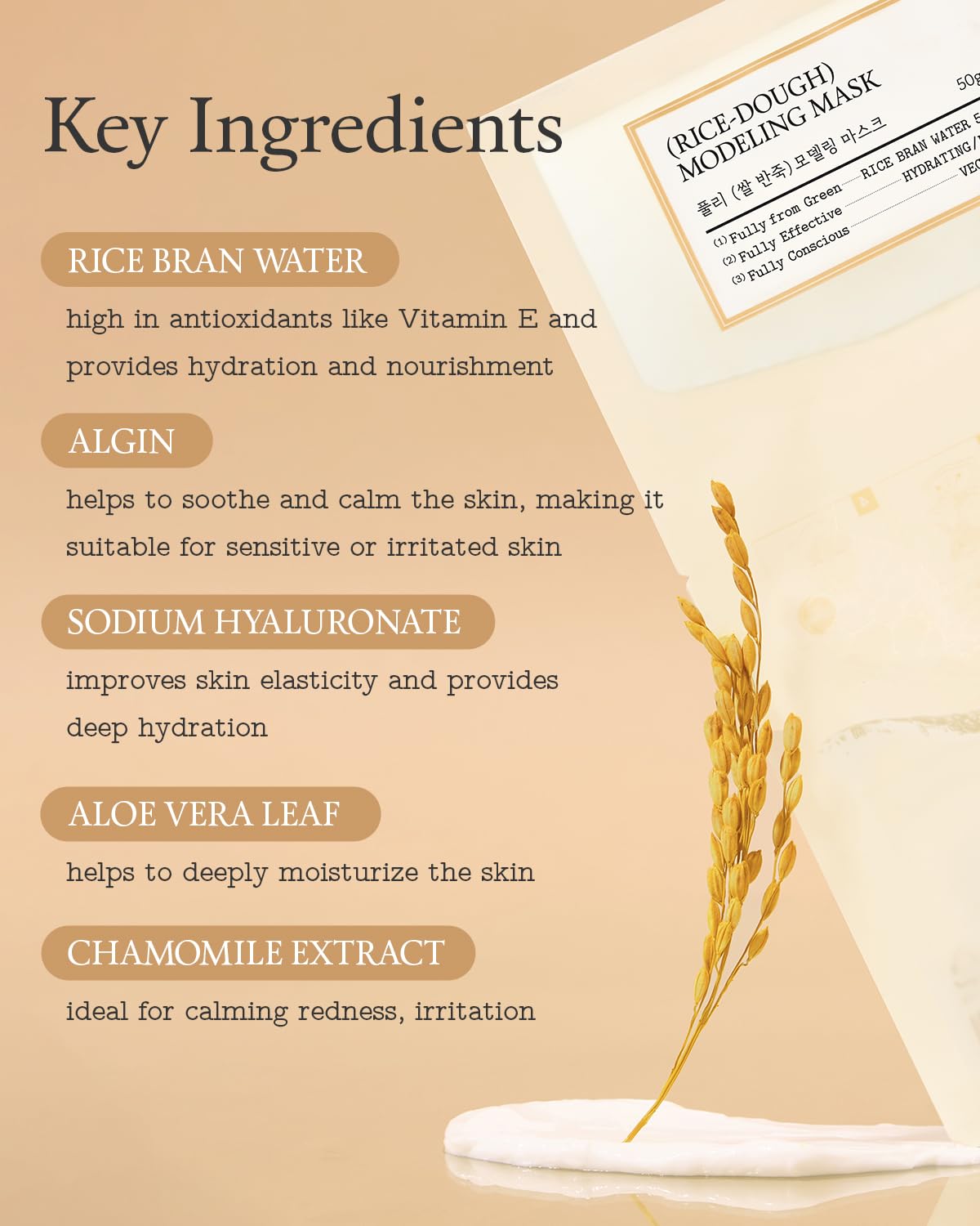 Fully Rice Modeling Mask Fully Rice Dough Modeling Mask 1 sheet – Allurify.pk