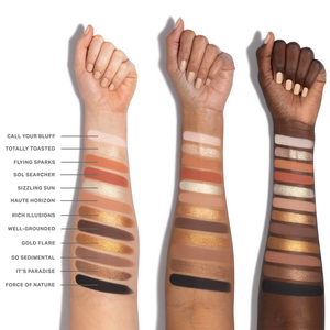 Morphe ChromaPlus 12-Pan Eyeshadow Palette - Flickering Sands Morphe