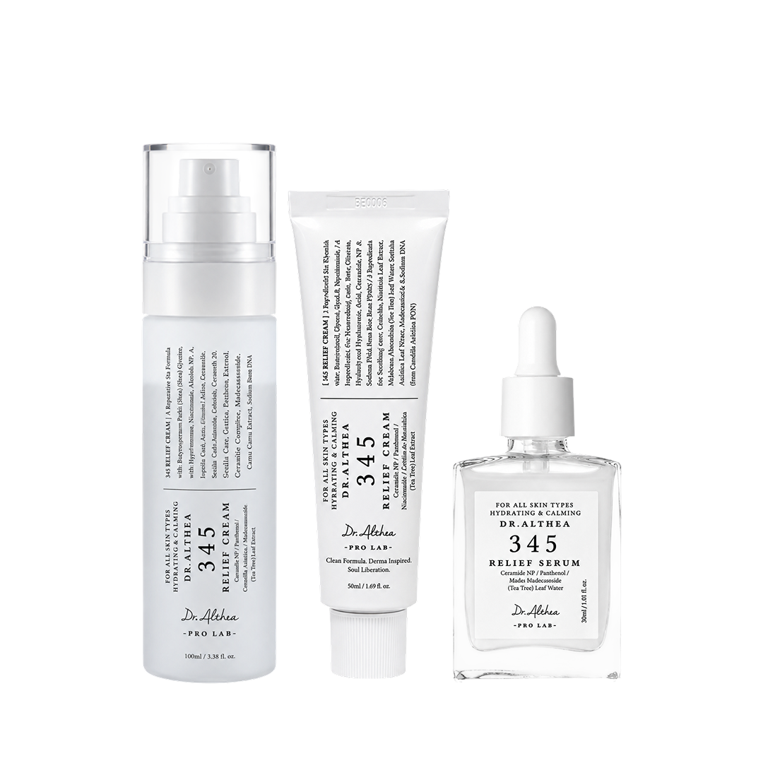 345 3-Step Skincare Routine (Serum + Cream + Mist)