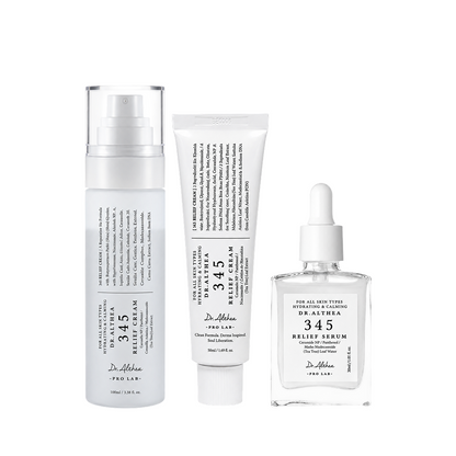 345 3-Step Skincare Routine (Serum + Cream + Mist)