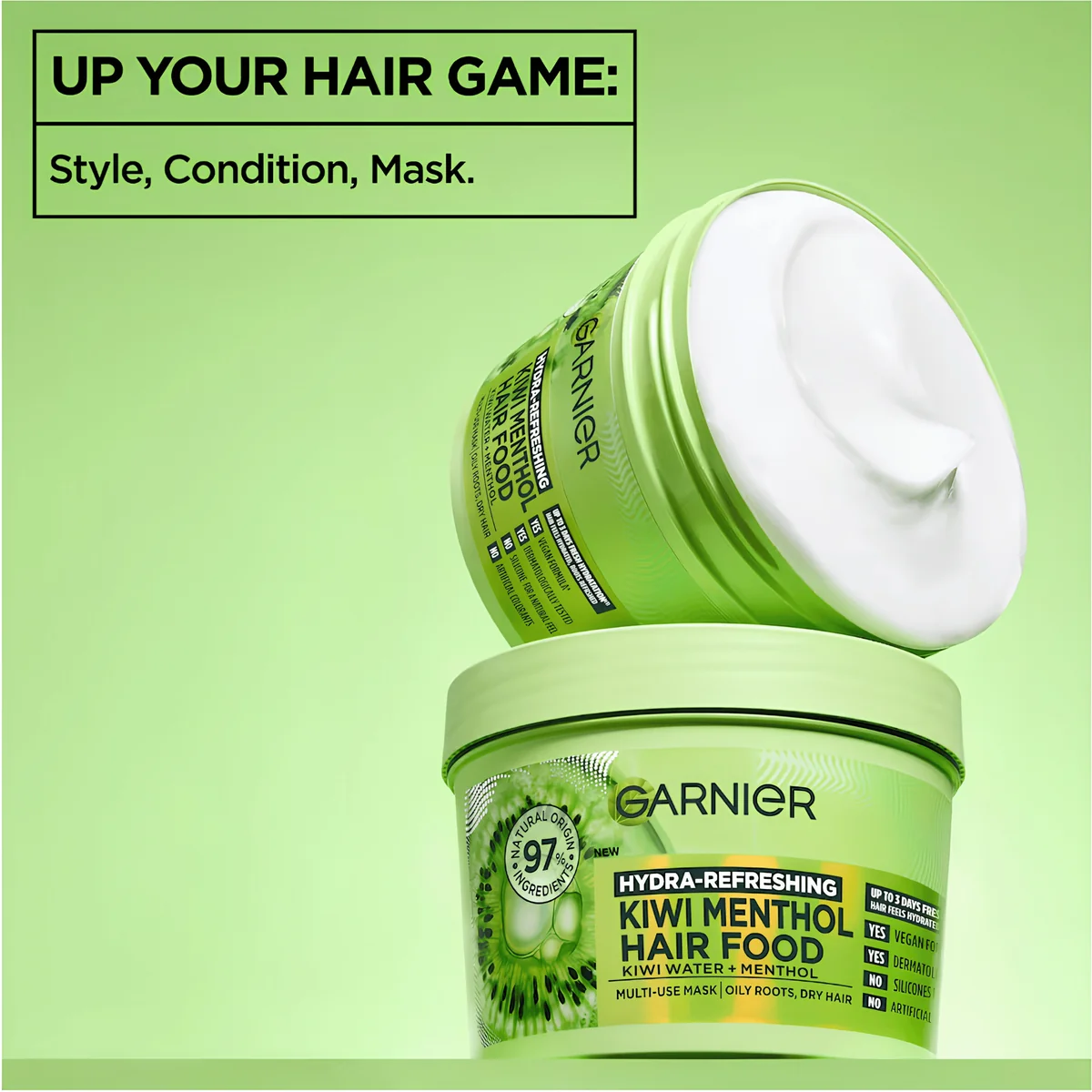 Garnier Hydra-Refreshing Kiwi Menthol Hair Food Mask