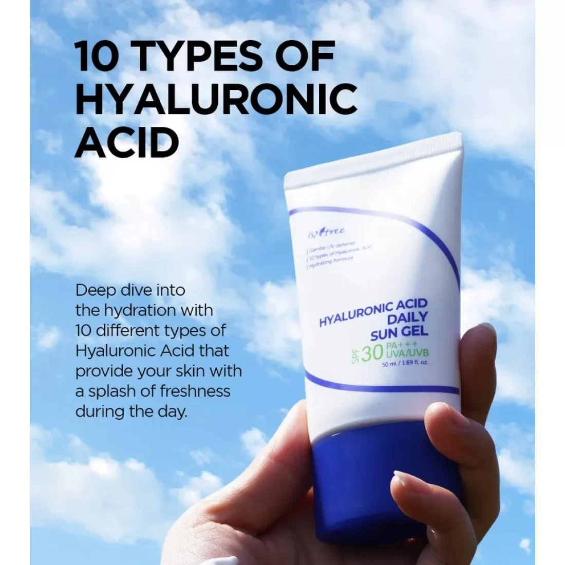 Isntree - Hyaluronic Acid Daily Sun Gel SPF30 PA++++