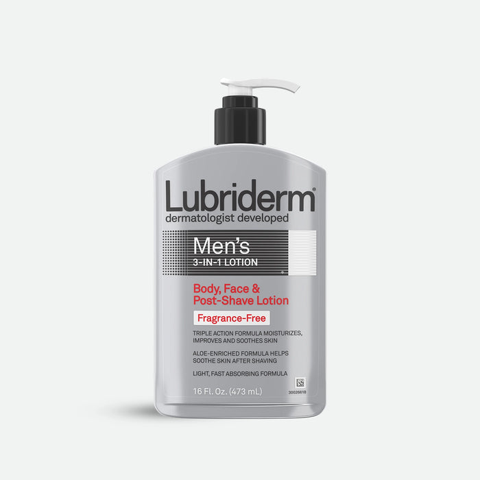 Lubriderm Men's 3-in-1 Fragrance Free Lotion