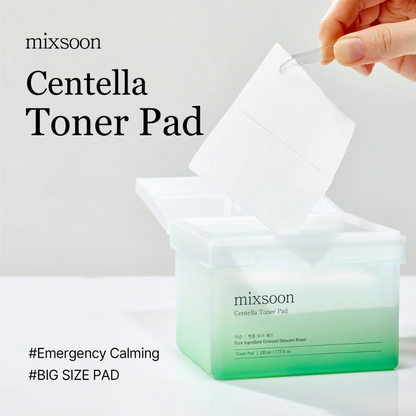 Mixsoon Mung Bean Seed Essence Centella Toner Pad (120 sheets)