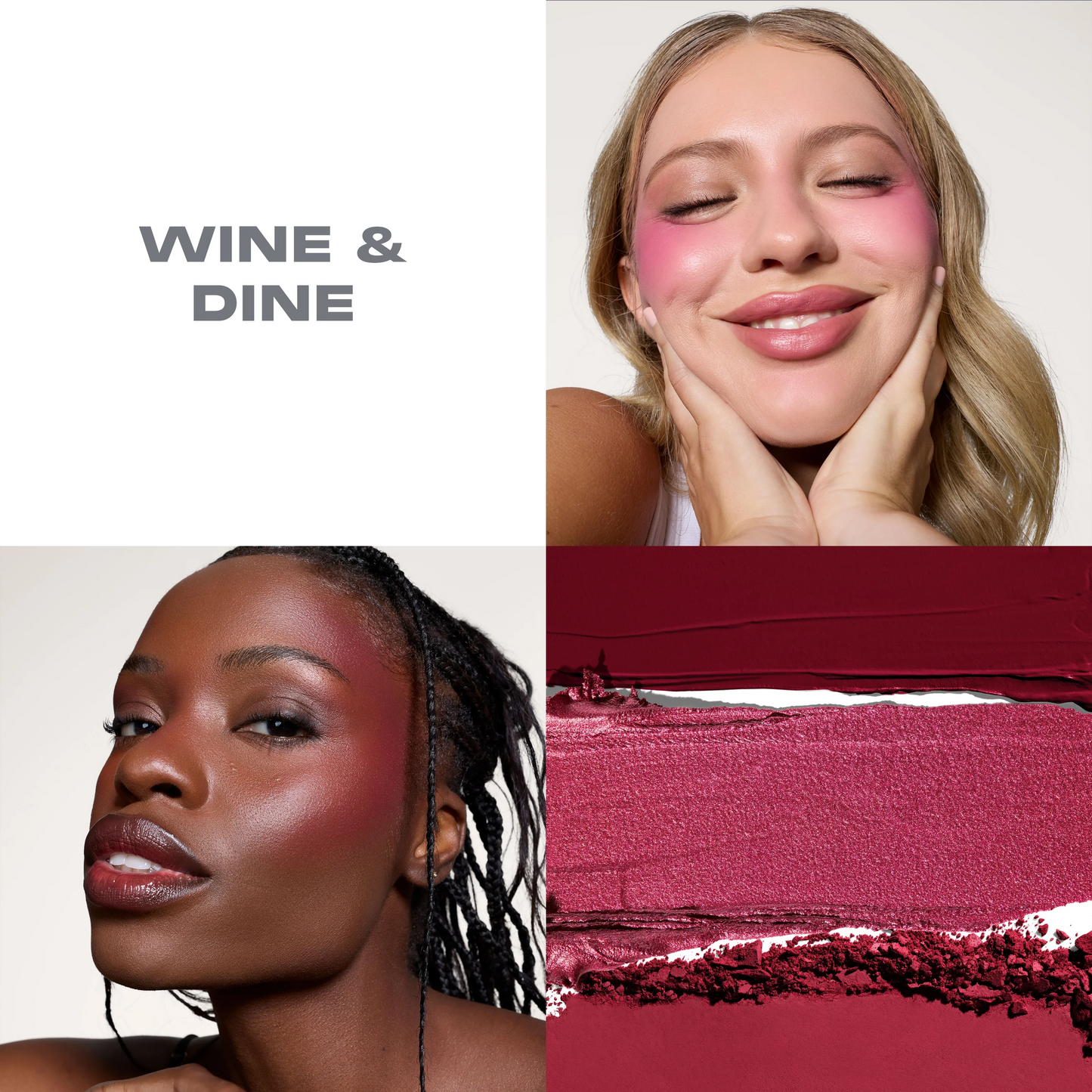 Morphe Cheek Thrills Multi-Finish Face Trio - Wine & Dine