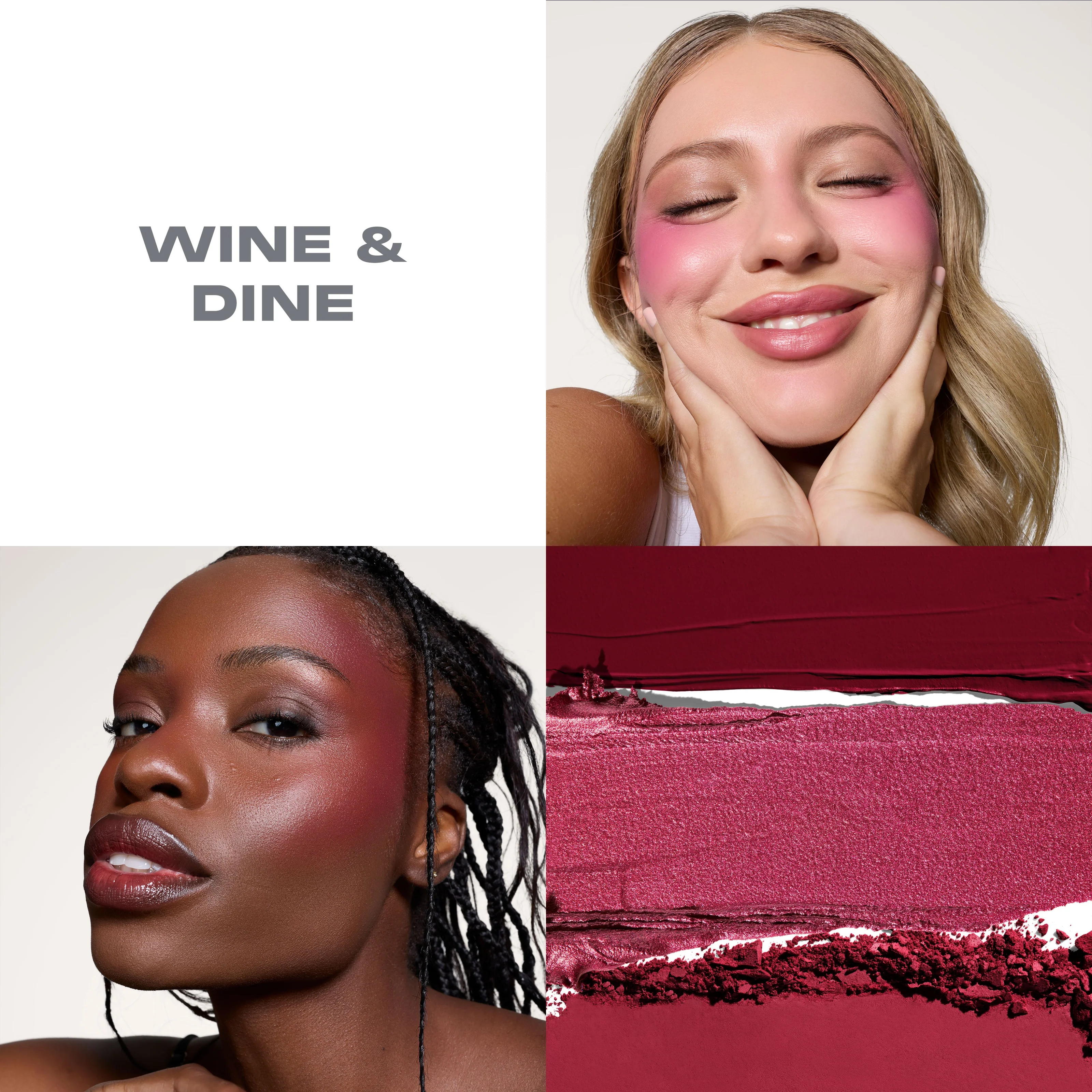 Morphe Cheek Thrills Multi-Finish Face Trio - Wine & Dine