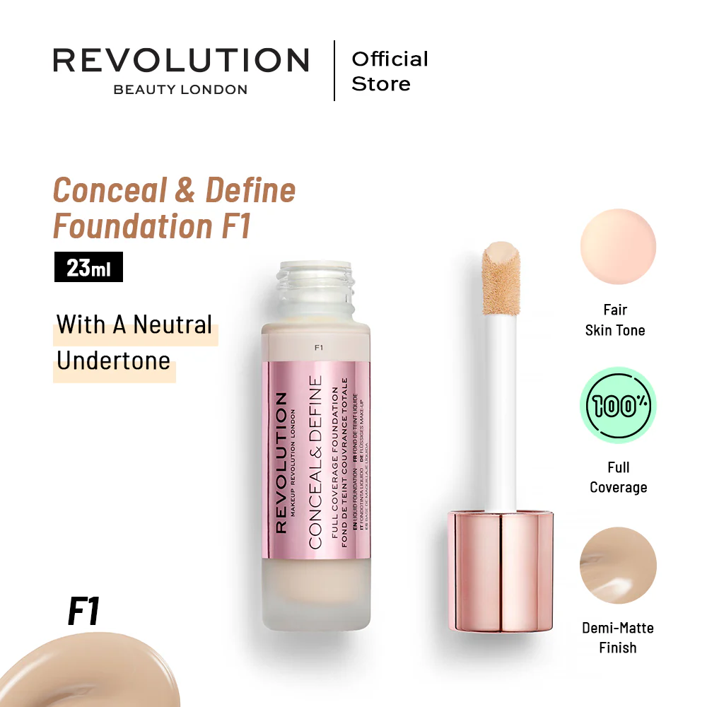 Makeup Revolution Conceal & Define Foundation - F1