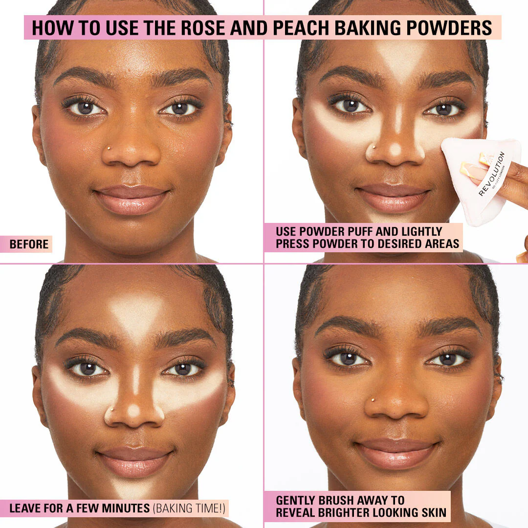 Makeup Revolution Loose Baking Powder - Peach Revolution