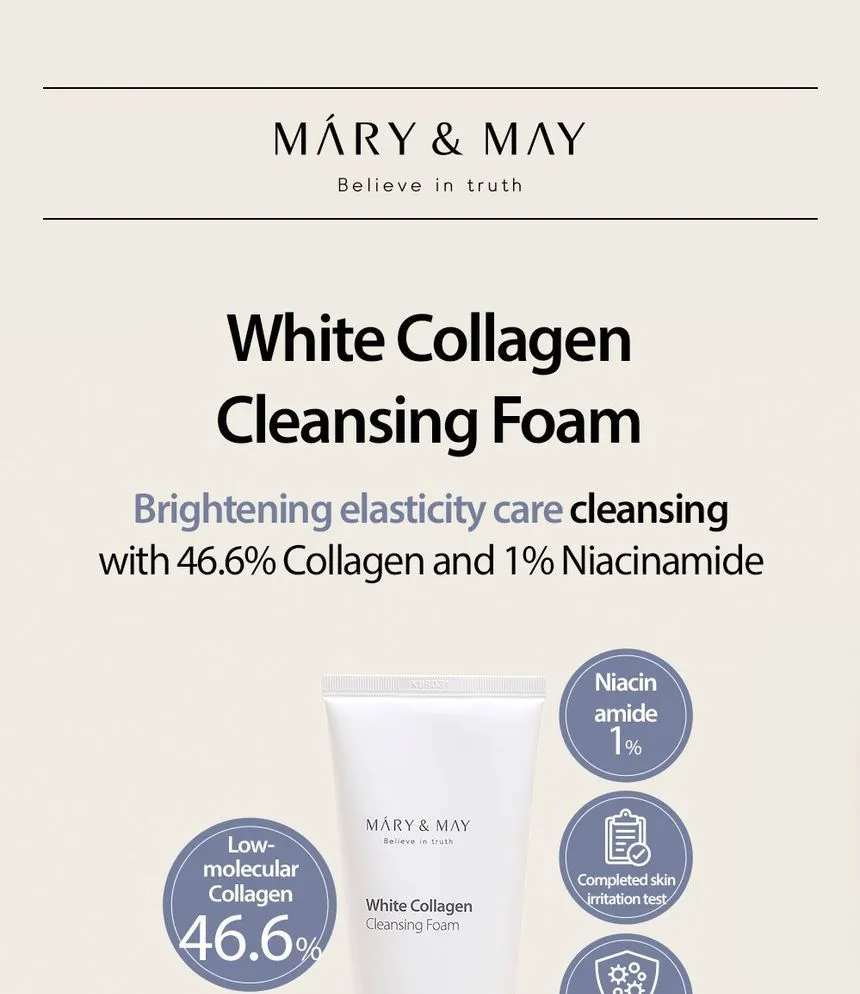 Mary&May - White Collagen Cleansing Foam