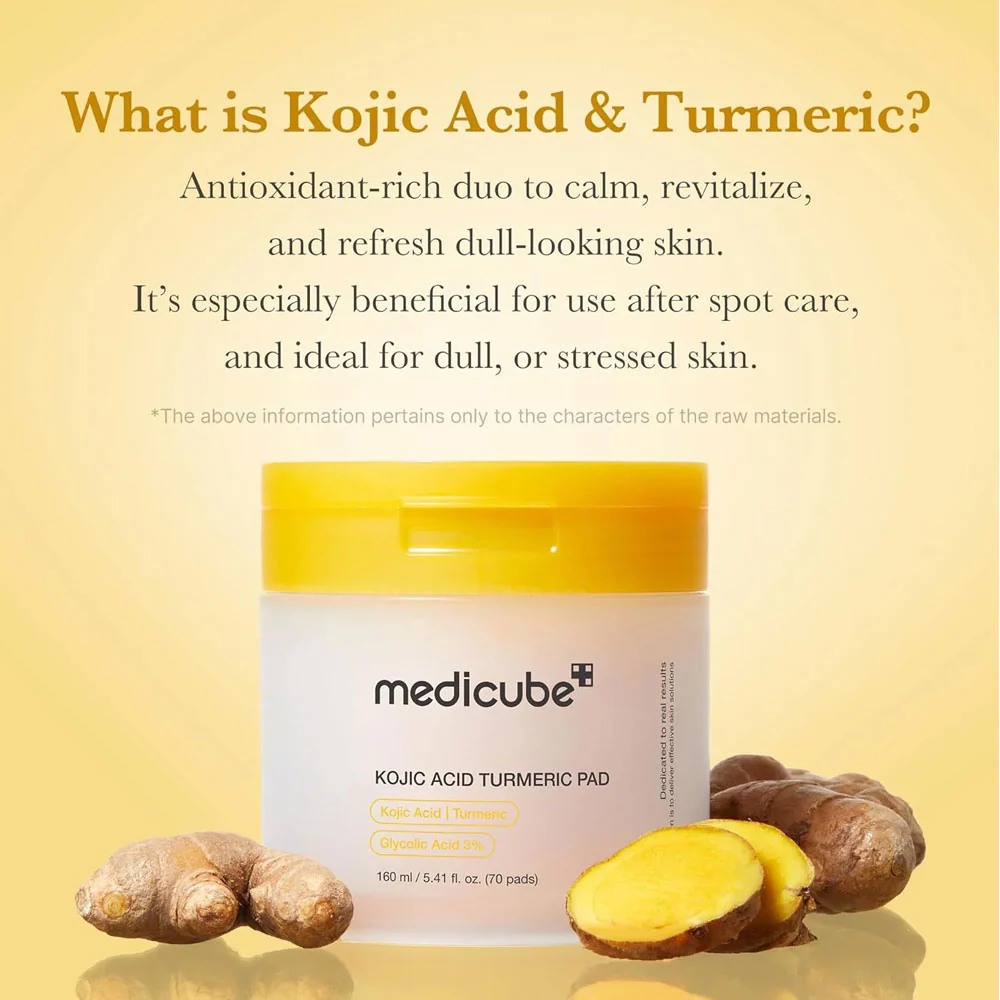 Medicube Kojic Acid Turmeric Pad