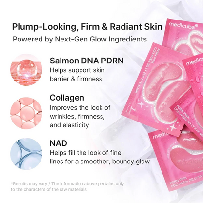 Medicube PDRN Pink Collagen Jelly Eye Mask - 1 Pair