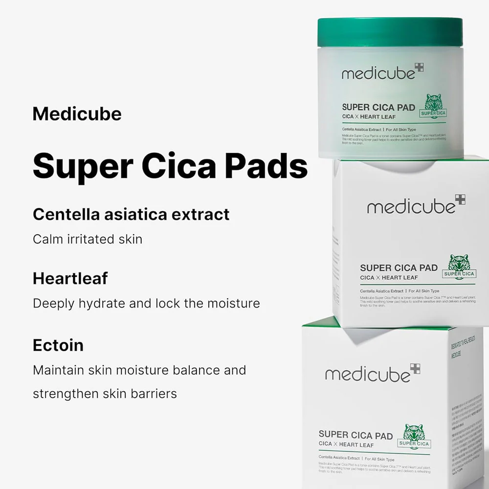 Medicube Super Cica Facial Toner Pads