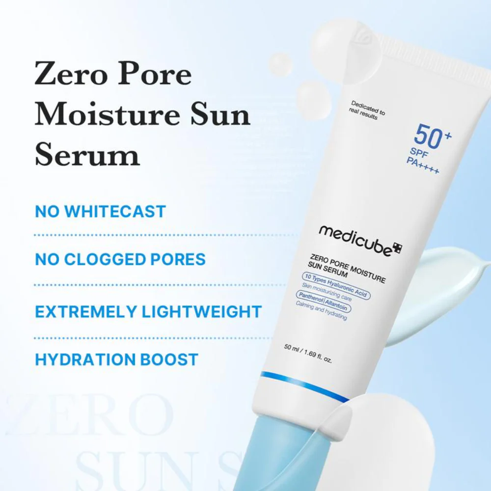Medicube Zero Pore Moisture Sun Serum SPF 50+ Medicube