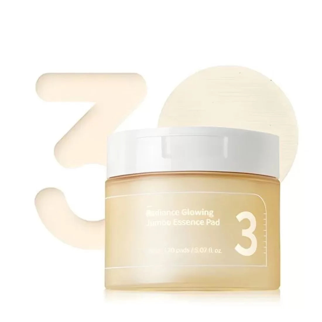 Numbuzin - No.3 Radiance Glowing Jumbo Essence Pad 70 sheets Numbuzin