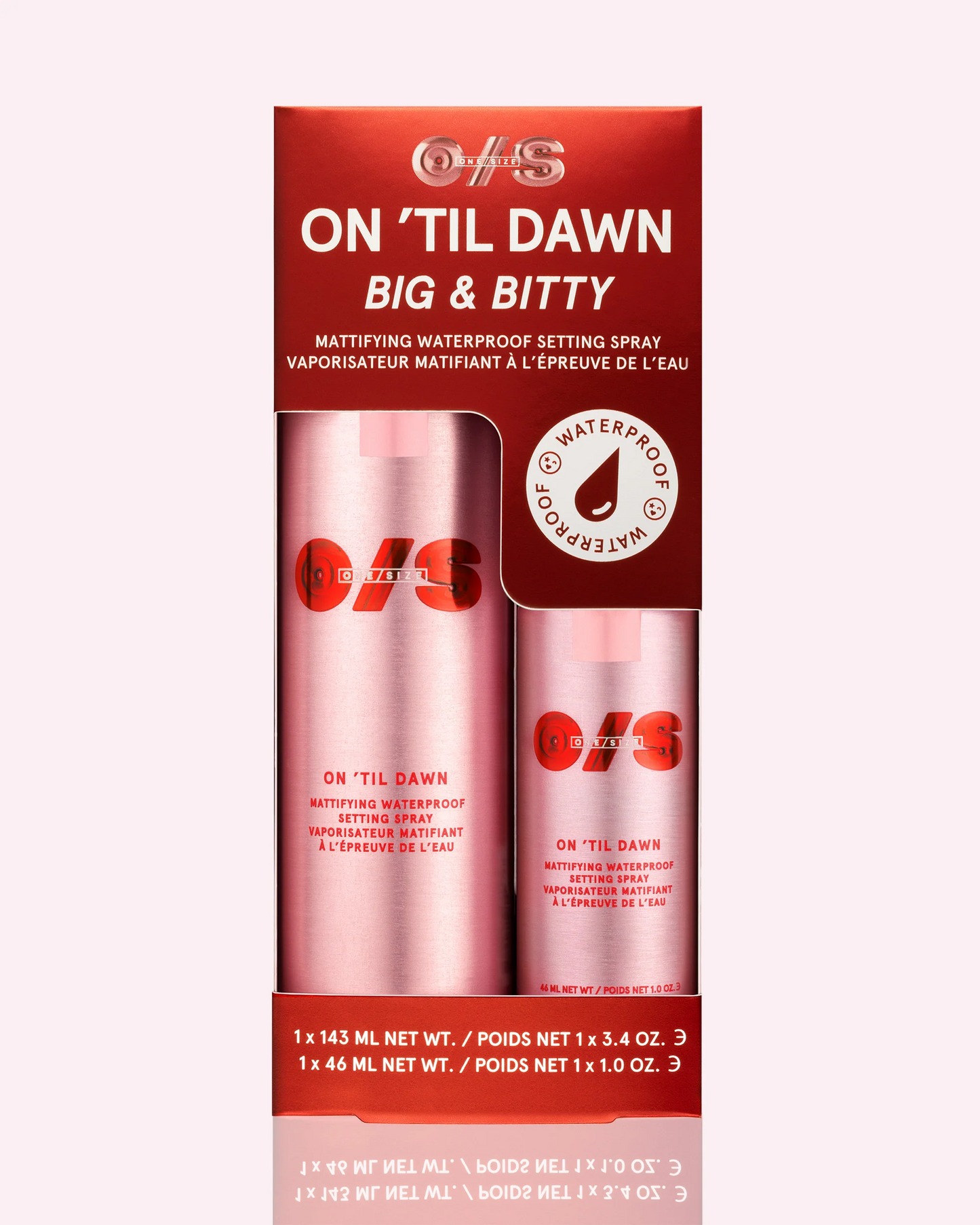 One Size On 'Til Dawn Mattifying Waterproof Setting Spray Duo