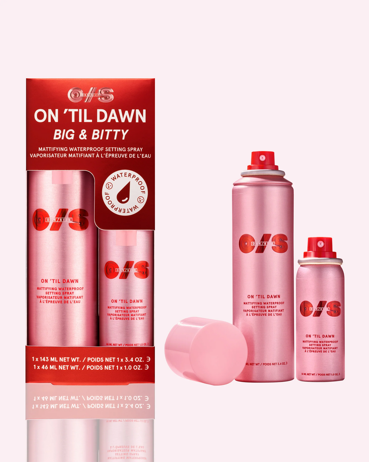 One Size On 'Til Dawn Mattifying Waterproof Setting Spray Duo One Size