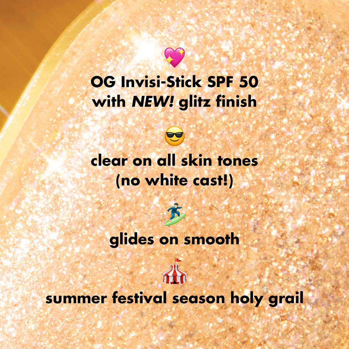 Elf Suntouchable Invisi-Stick SPF 50 Glitz ELF Cosmetics