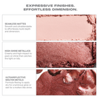 Morphe Dazzling Metal lics Eyeshadow Trio - Pink Ring