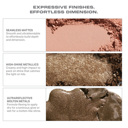 Morphe Dazzling Metal lics Eyeshadow Trio -  Platinum Bombshell