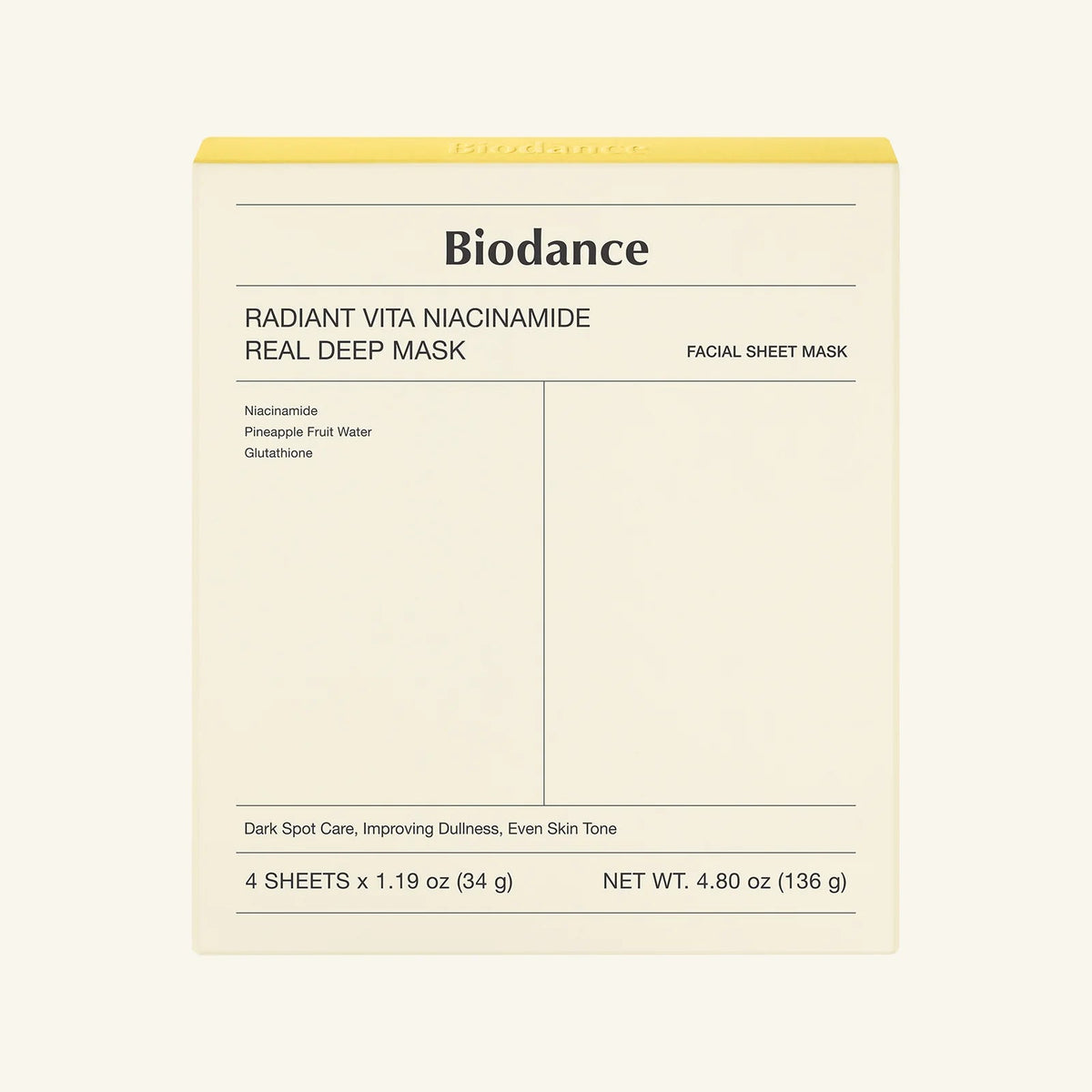 Biodance Radiant Vita Niacinamide Real Deep Mask Biodance