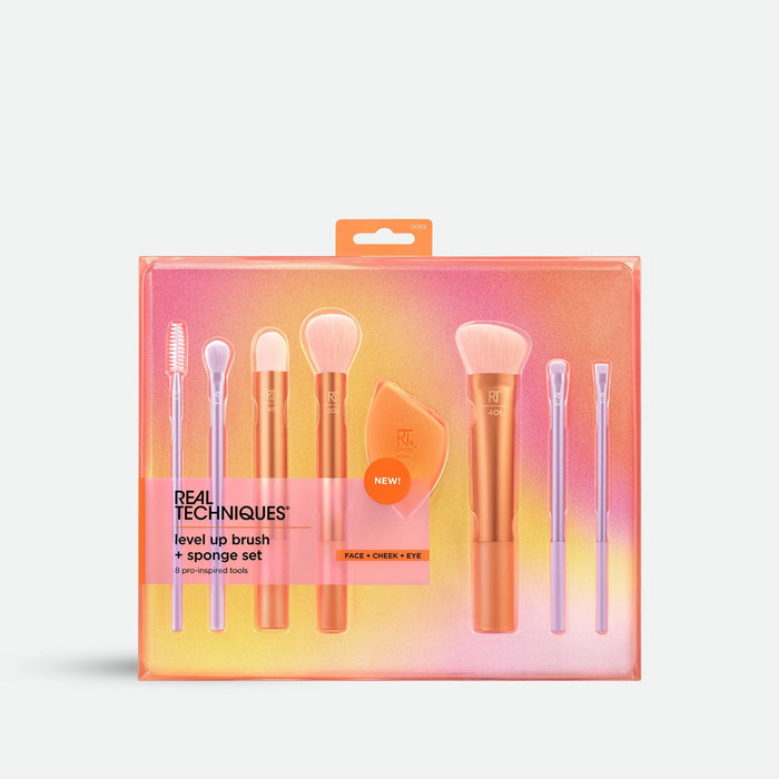 Real Techniques level up brush + sponge set