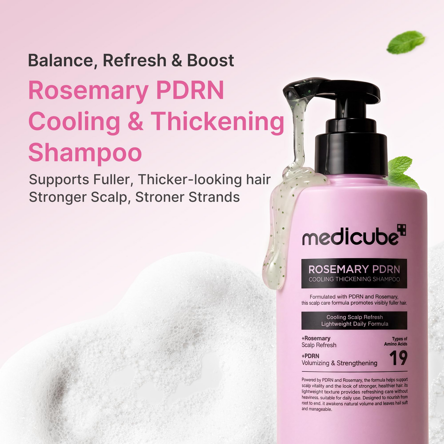 Medicube Rosemary PDRN Cooling Thickening Shampoo 400 ml