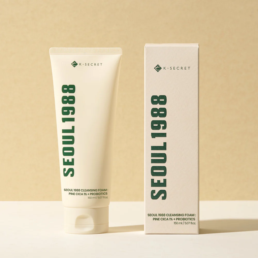 SEOUL 1988 Cleansing Foam : Pine Cica  1% + Probiotics k-Secret