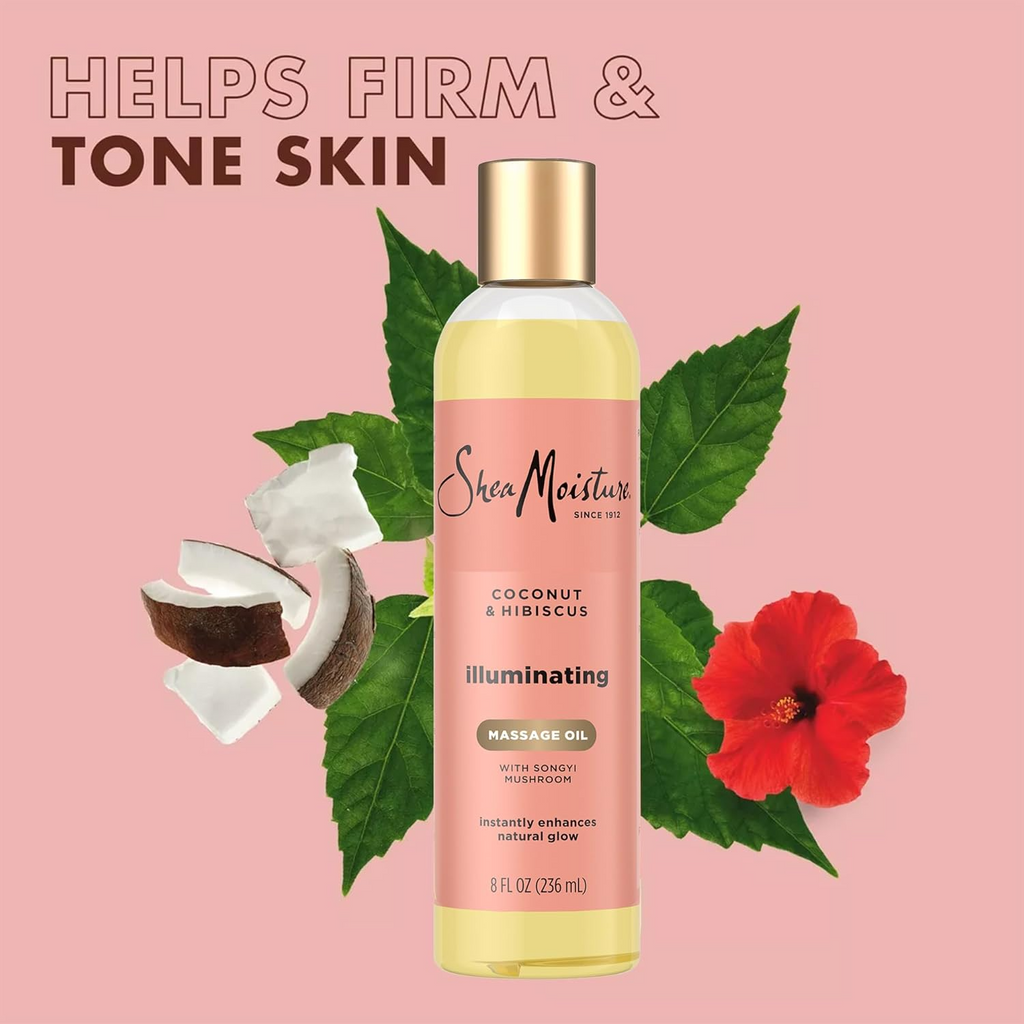 SheaMoisture Coconut & Hibiscus Illuminating Massage Oil