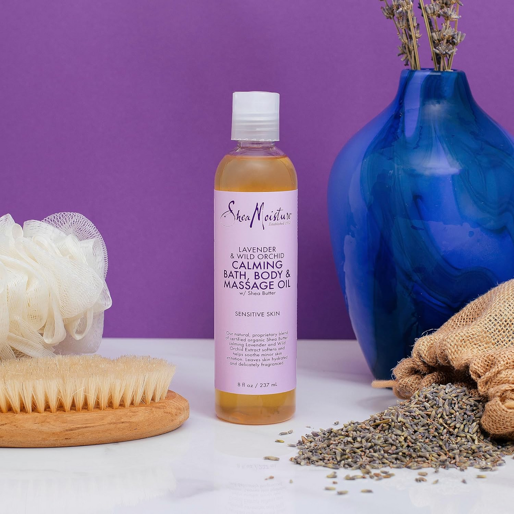 SheaMoisture Bath, Body and Massage Oil Lavender Wild Orchid