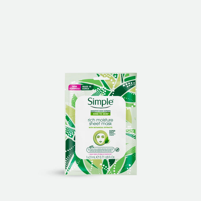 Simple Kind To Skin Rich Moisture Sheet Mask