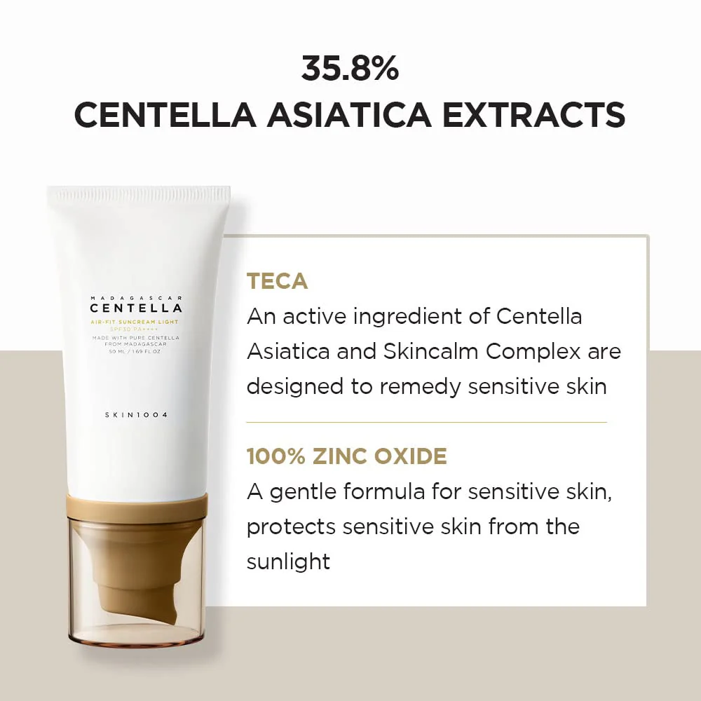 Skin1004 Madagascar Centella Air Fit Suncream Light SPF 30 PA++++ Skin1004