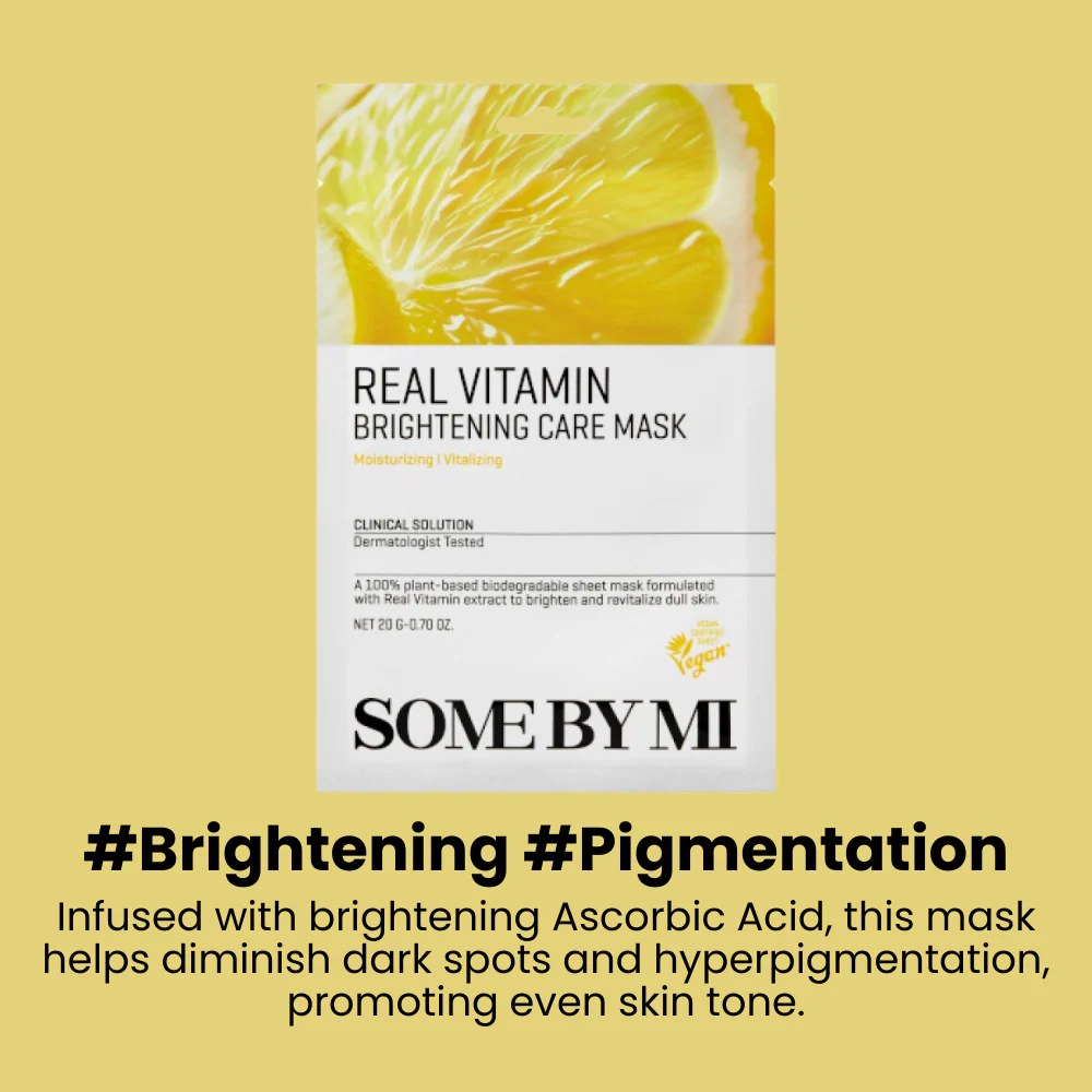 Some By Mi Real Vitamin Brightening Care Mask 1ea Some by mi