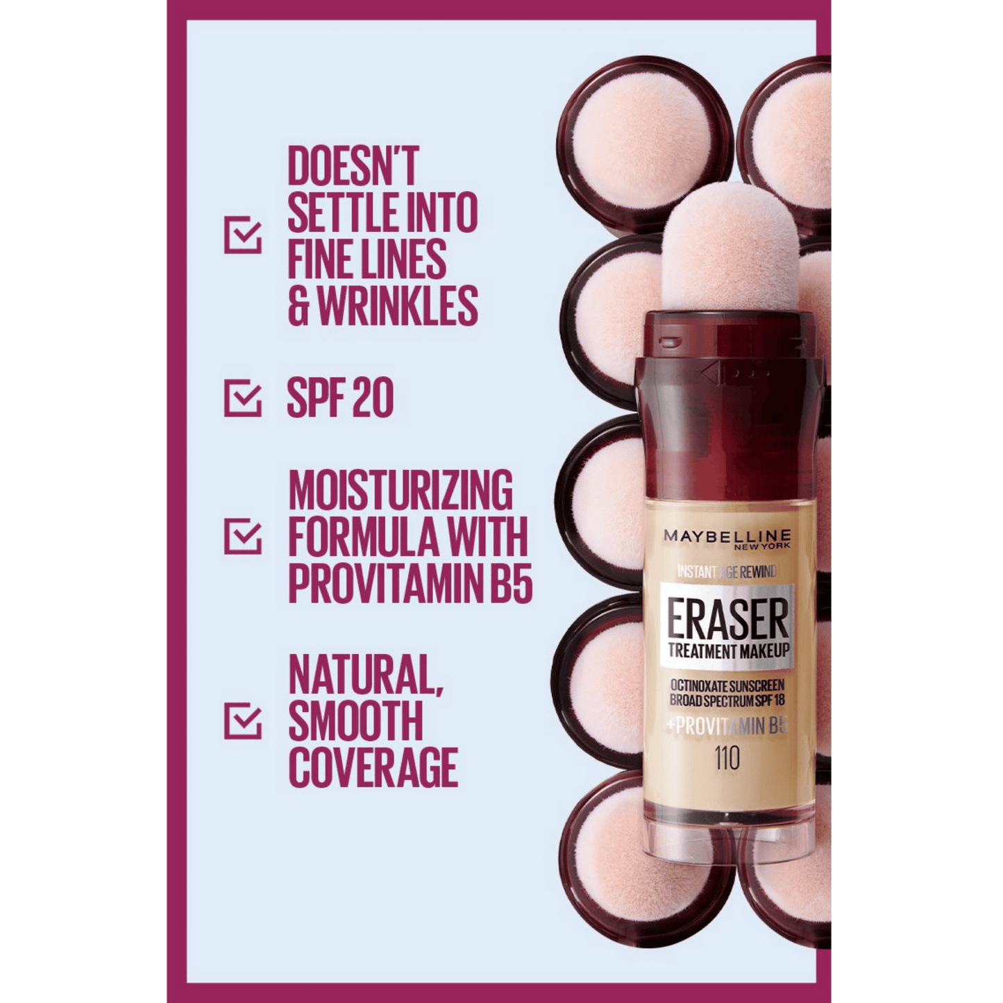 Maybelline Instant Age Rewind Eraser Treatment Makeup 20ml - 225