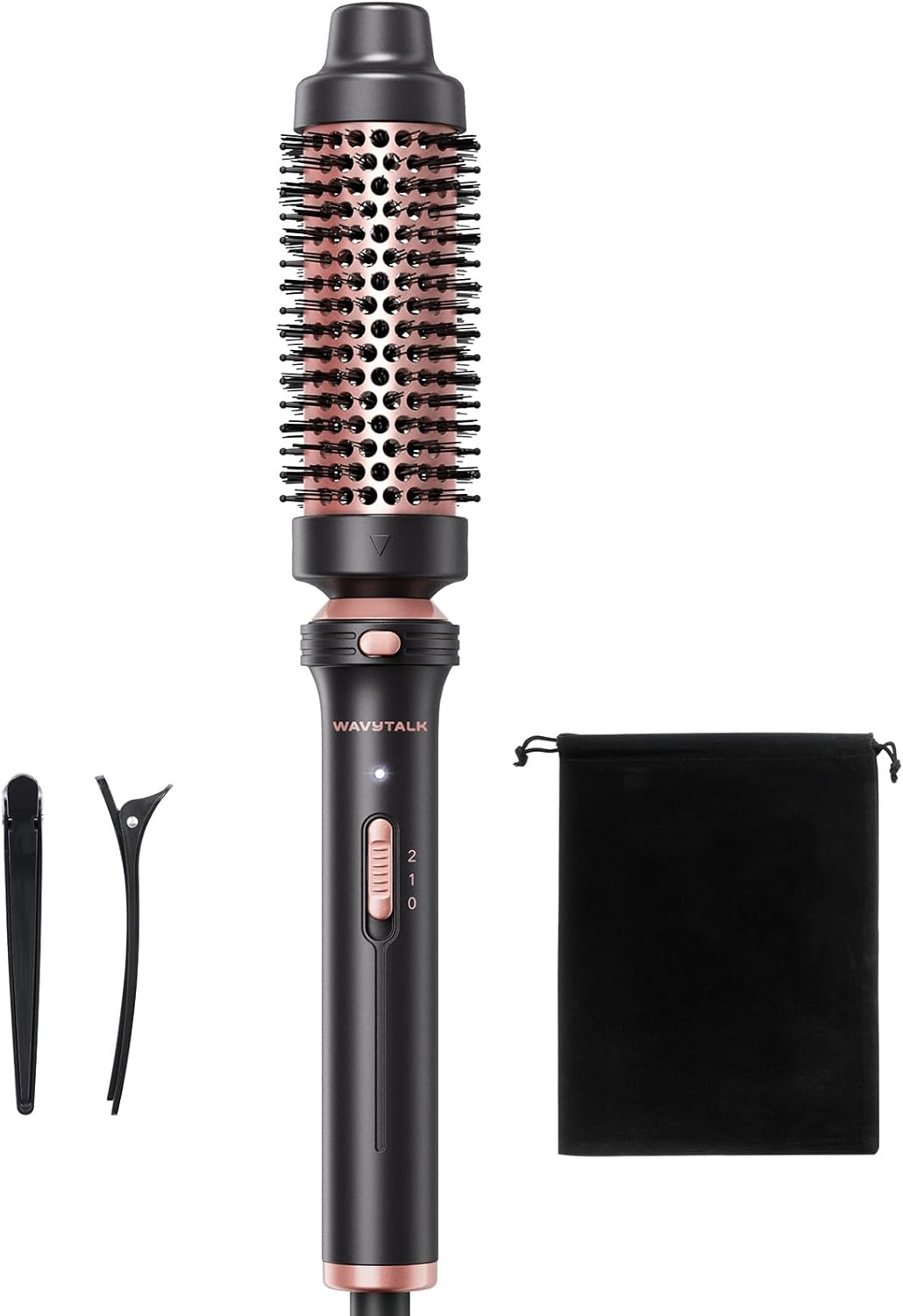 Wavytalk Thermal Brush, 1.5 inch Heated Round Brush for Blowout Look WavyTalk