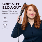 Wavytalk Thermal Brush, 1.5 inch Heated Round Brush for Blowout Look
