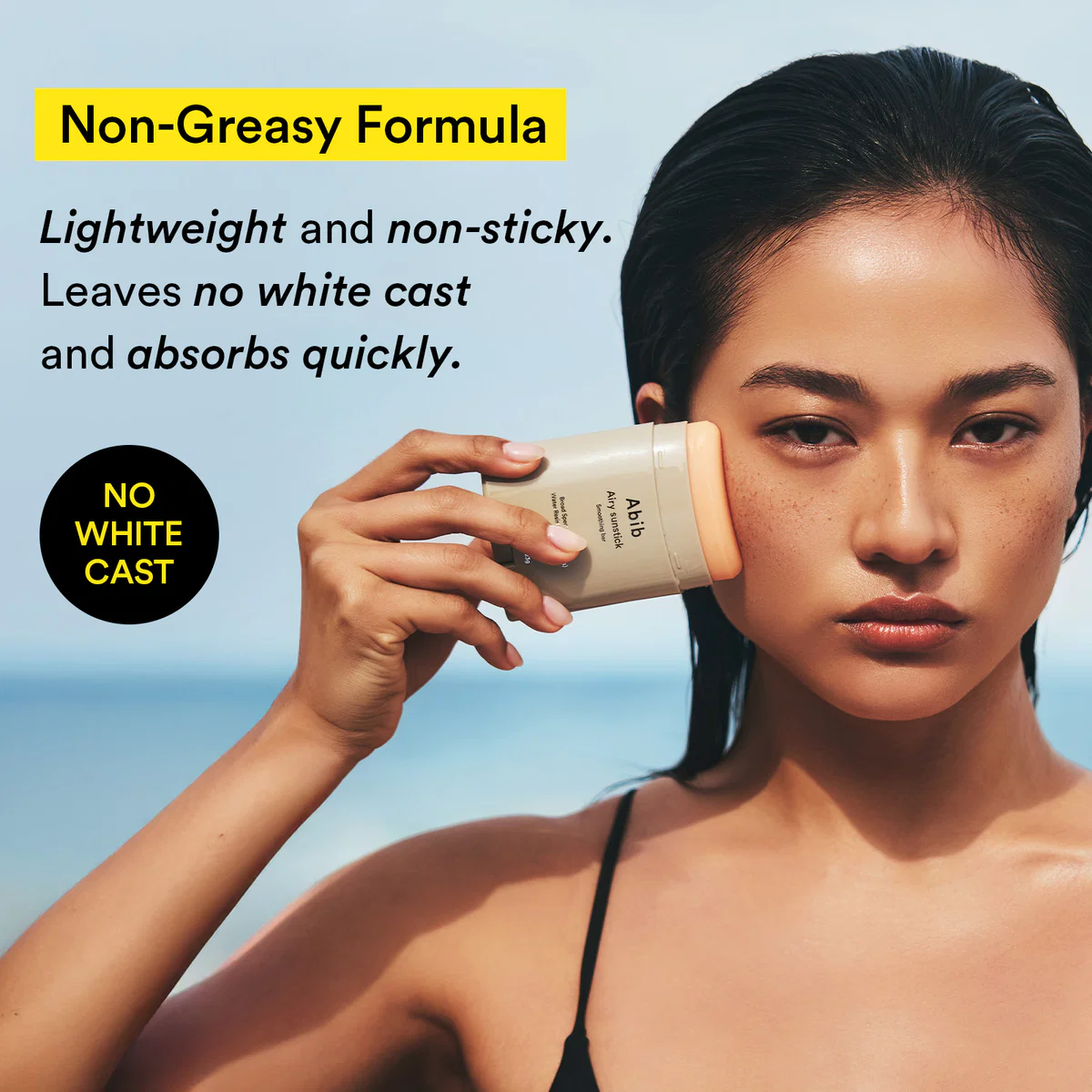 Abib Airy Sunstick with non greasy semi matte finish