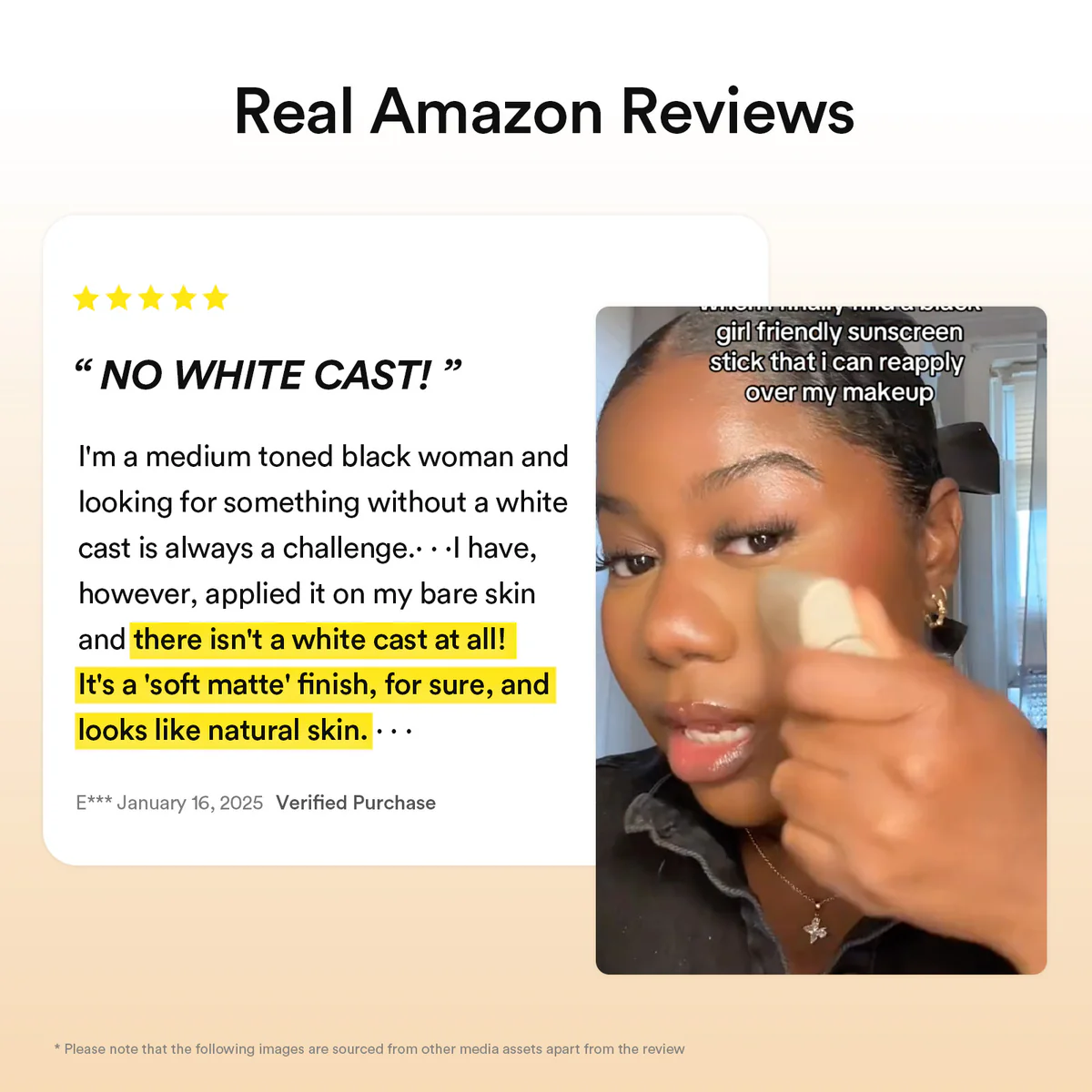 Abib Airy Sunstick review for no white cast over makeup