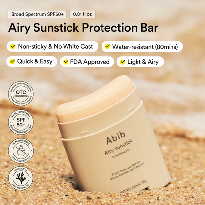 Abib Airy Sunstick water resistant sunscreen with no white cast