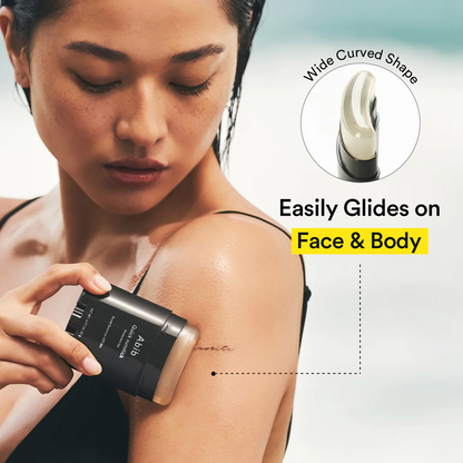 C-curve design of Abib Quick Sunstick for easy application