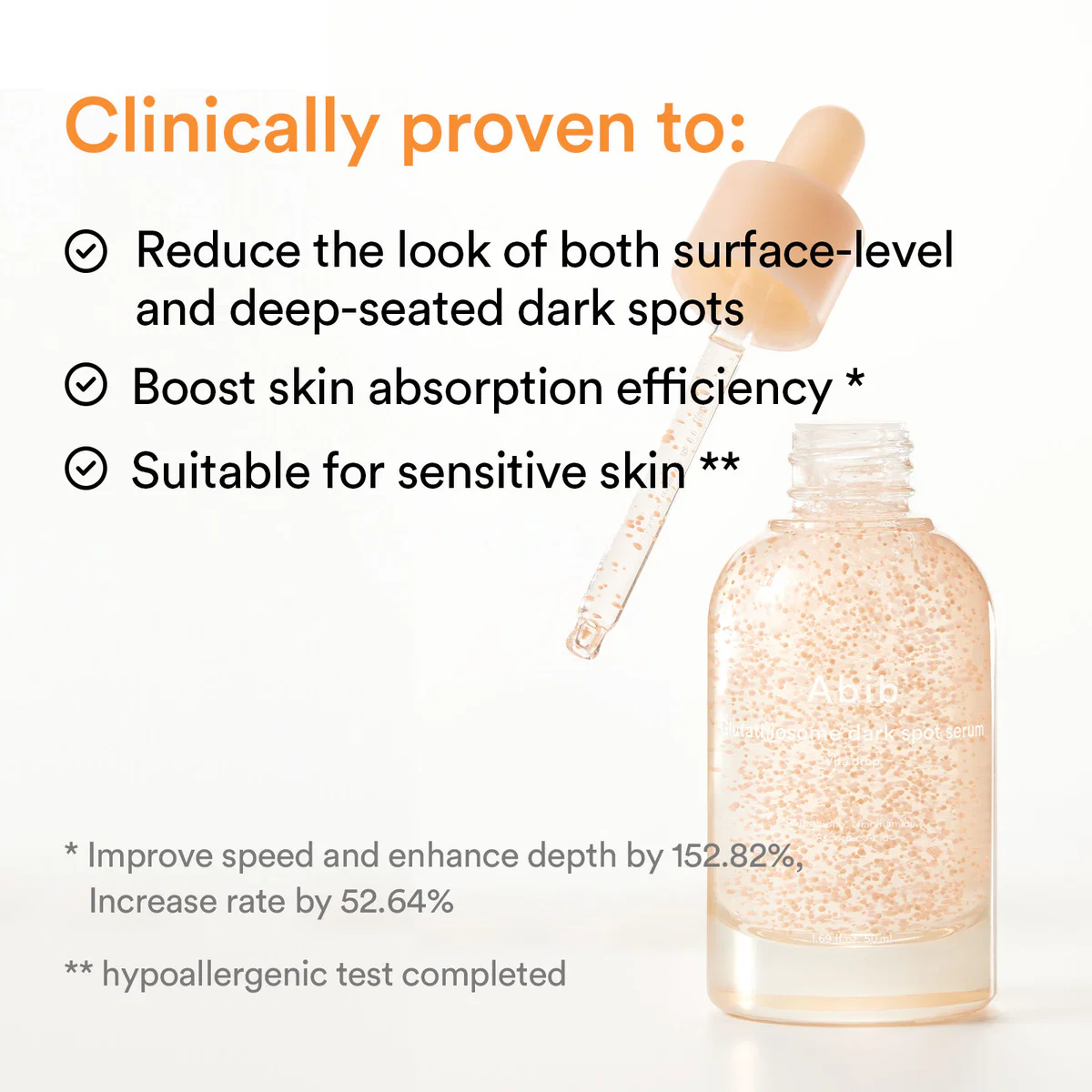 Clinically tested Abib serum for dark spot improvement
