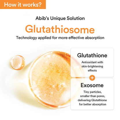 Glutathiosome technology in Abib brightening serum