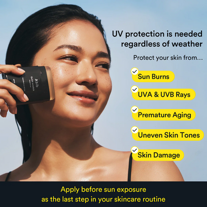 Abib sunstick with broad spectrum UVA and UVB protection