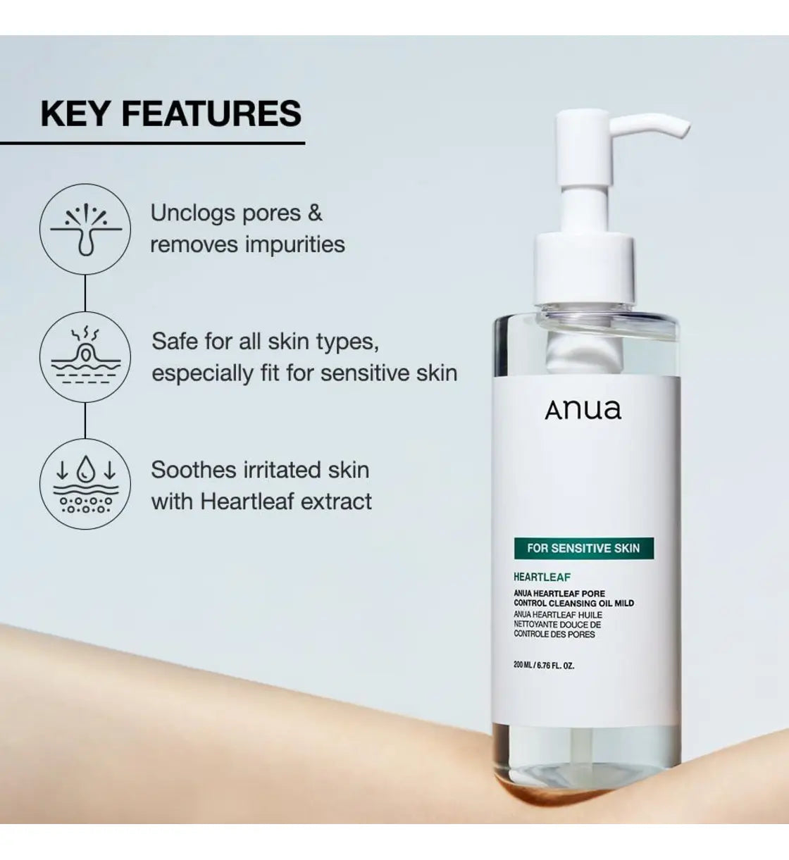Anua Heartleaf Pore Control Cleansing Oil Mild