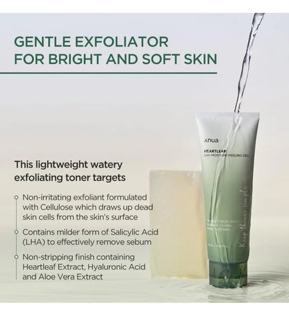 Anua Heartleaf LHA Moisture Peeling Gel