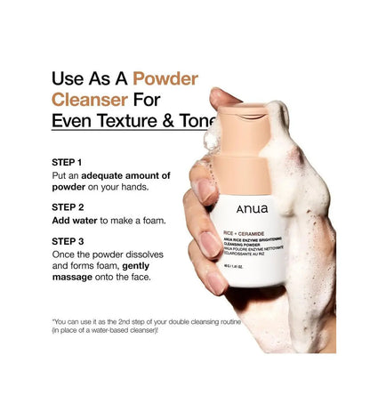 Anua Rice Enzyme Brightening Cleansing Powder