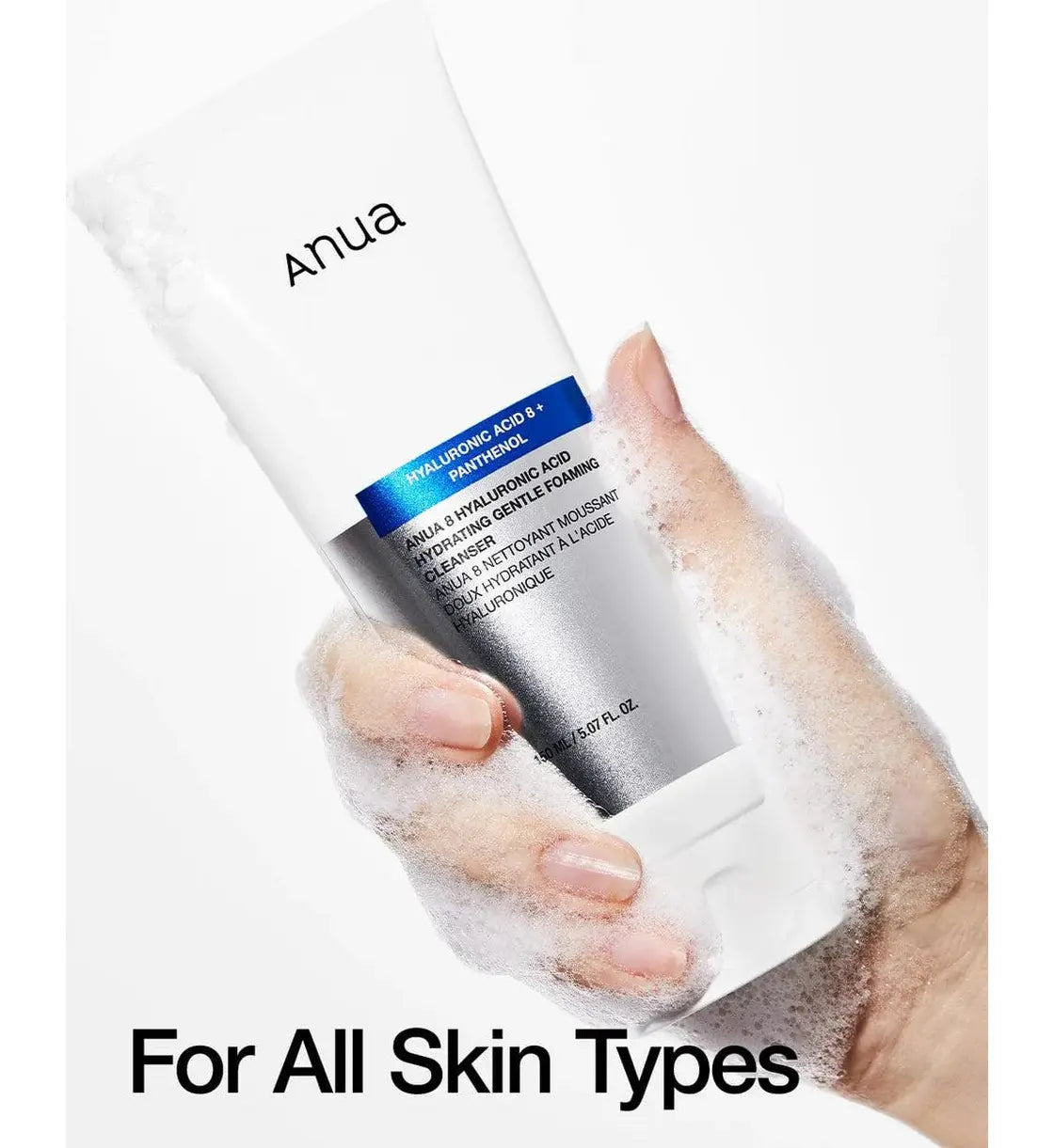 Anua 8 Hyaluronic Acid Hydrating Gentle Foaming Cleanser