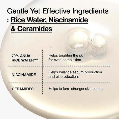 Anua Rice 70 Glow Milky Toner for glass skin in Pakistan