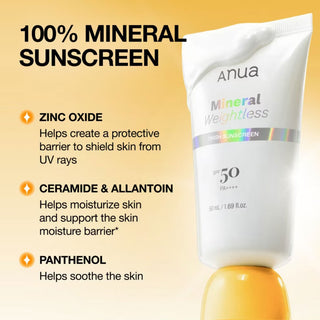Anua Zero-Cast Moisturizing Finish Sunscreen
